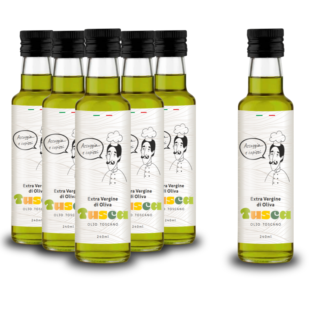 Zestaw 5+1 GRATIS Tusca Olio Nuovo 2025 (500 ml)