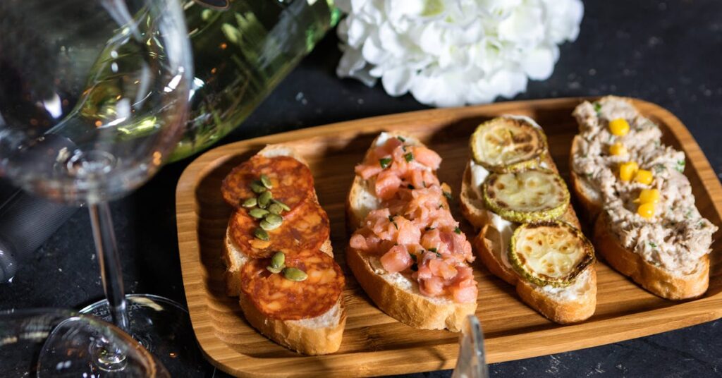 Aperitivo po toskańsku — crostini z oliwą