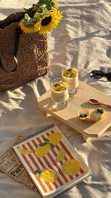Włoski letni deser granita z cytryną i oliwą