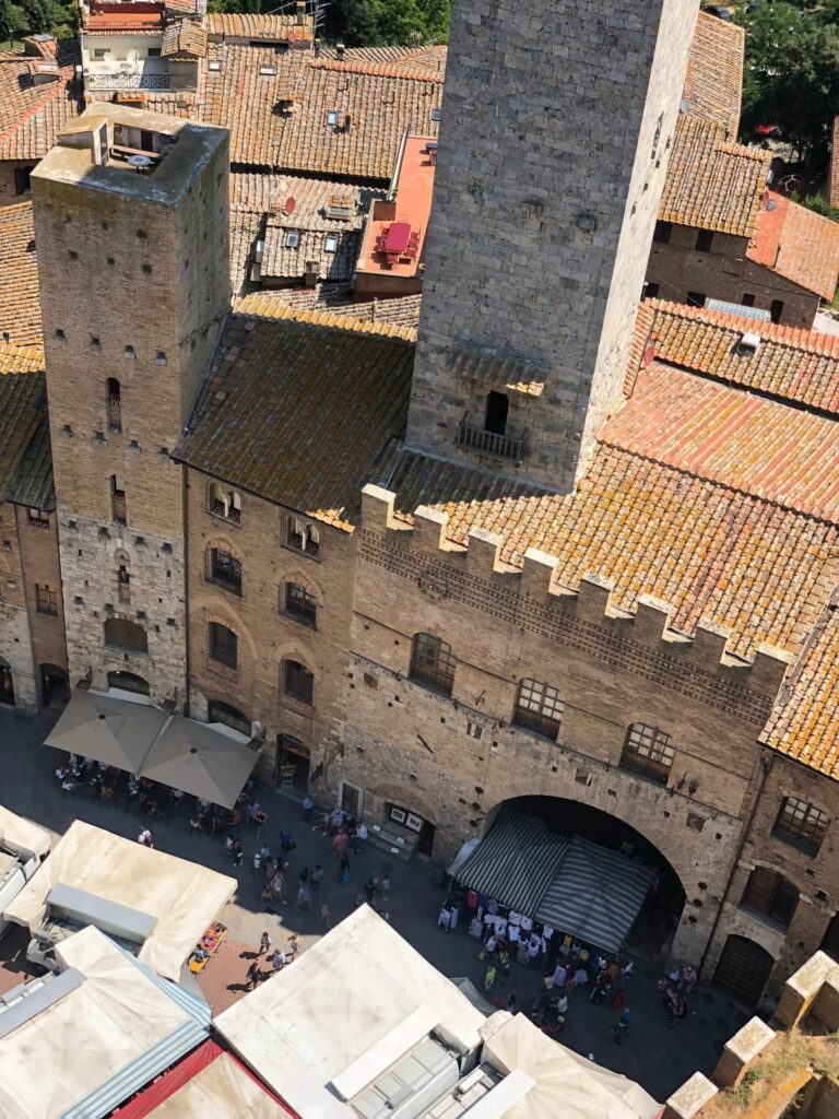 San Gimignano Toskania gaje oliwne